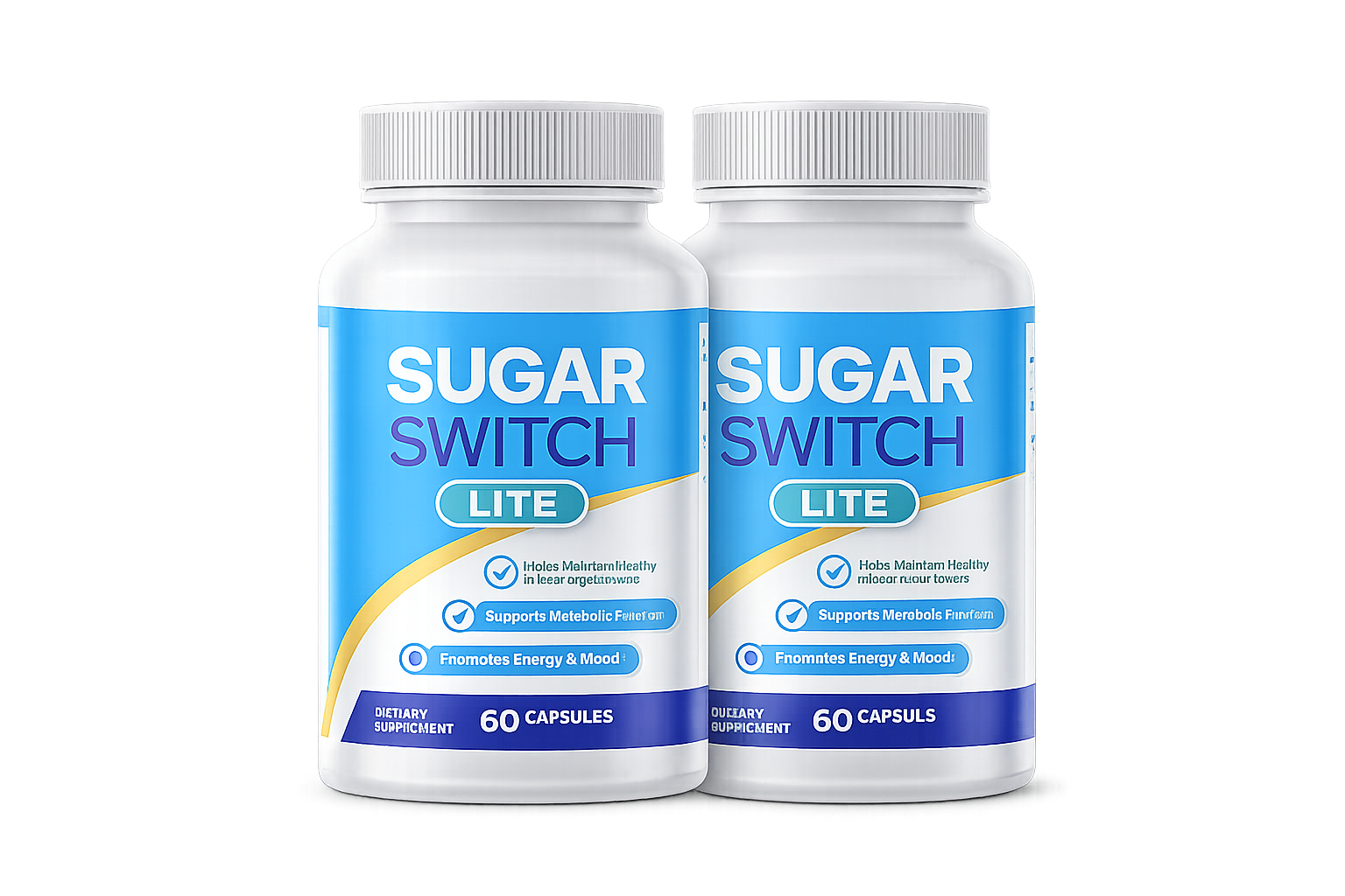 SugarSwitch Lite Blood Sugar Support - 2 Bottles (60 Capsules Each)